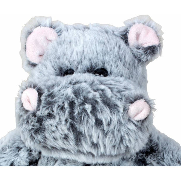 Nijlpaard knuffel van zachte pluche - speelgoed dieren - 26 cm - Knuffeldier
