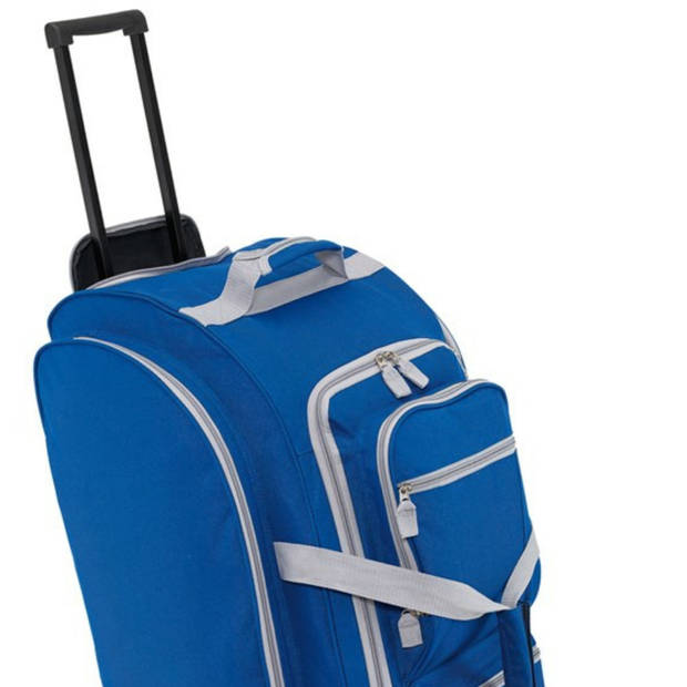 Reistas/weekendtas trolley model Greenland - 75 x 30 x 33 cm - 9 vakken - blauw - Reistas (volwassen)