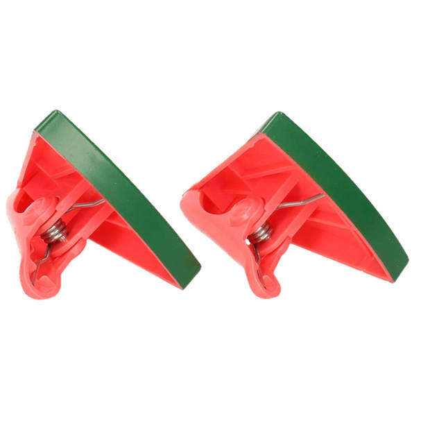 Handdoekklem/handdoek knijpers - watermeloen -A¯A¿A½2x - kunststof - Handdoekknijpers