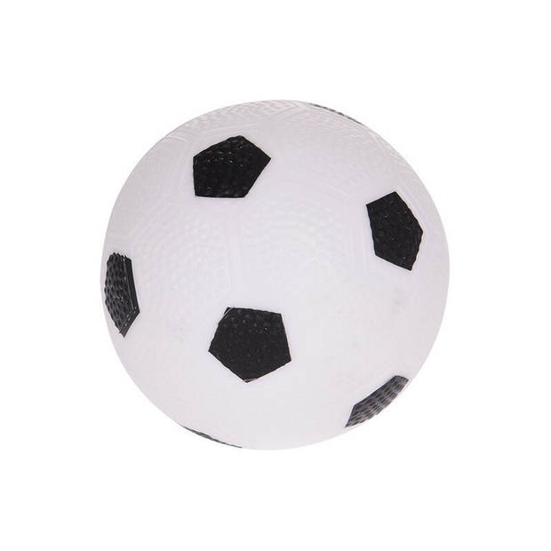 Voetbalgoal/voetbaldoel met bal en pomp - incl. 8x oranje pionnen 17 cm - Voetbaldoel