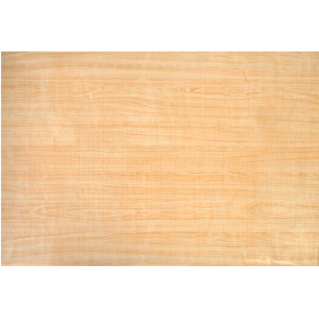 Decoratie plakfolie - 2x - lichtbruin hout patroon - 45 cm x 2 m - zelfklevend - Meubelfolie