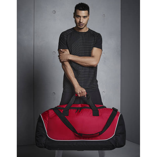 Quadra Reistas/weekendtas/sporttas model Holiday XXL - 85 x 38 x 35 cm - 3 vakken - rood/zwart - Reistas (volwassen)