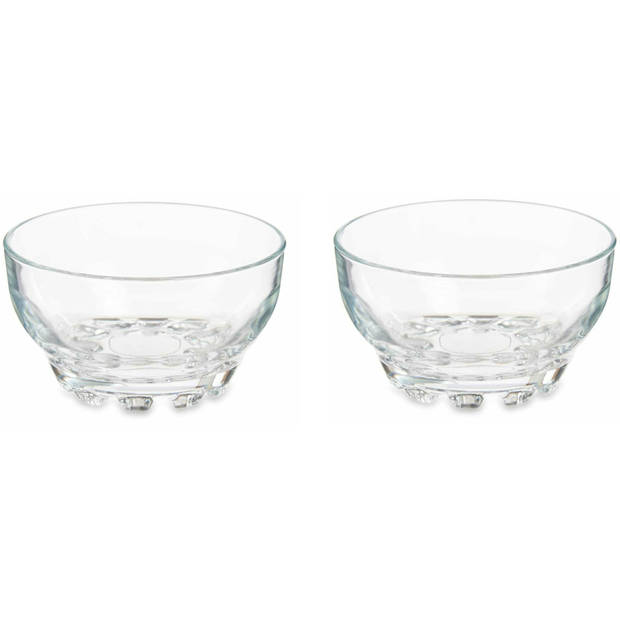 Pasabahce IJcoupes/IJsjes/Dessert serveer schaaltjes - set 12x stuks - kristal glas - 275 ml - IJsjeshouders