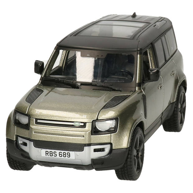 Modelauto/speelgoedauto Land Rover Defender schaal 1:24/21 x 8 x 8 cm - Speelgoed auto's