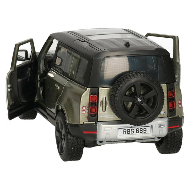 Modelauto/speelgoedauto Land Rover Defender schaal 1:24/21 x 8 x 8 cm - Speelgoed auto's