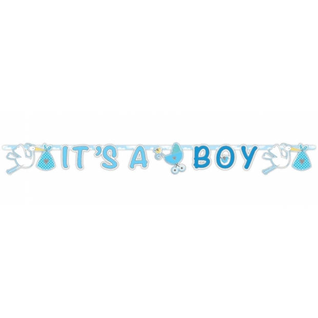 Letterslinger its a boy 170 cm - Feestslingers