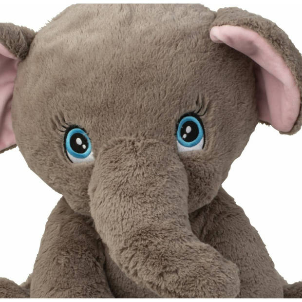 Olifant knuffel van zachte pluche - speelgoed dieren - 41 cm - Knuffeldier