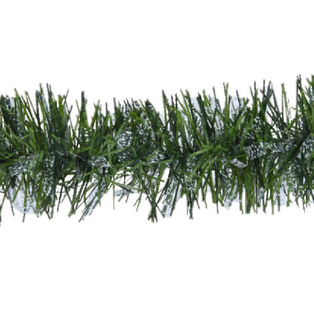 Decoris folieslinger - groen/transparant - 270 x 7,5 cm - Kerstslingers