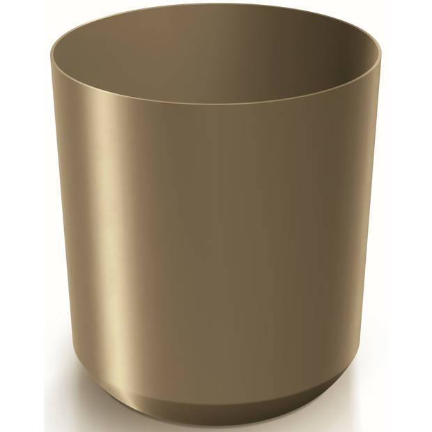 Prosperplast Plantenpot/bloempot Babylon - 2x - kunststof - buiten/binnen - goud - D29 x H29 cm - Plantenpotten