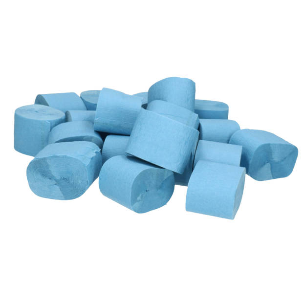 Haza Crepe papier rol - 3x - blauw - 200 x 5 cm - brandvertragend - Crepepapier