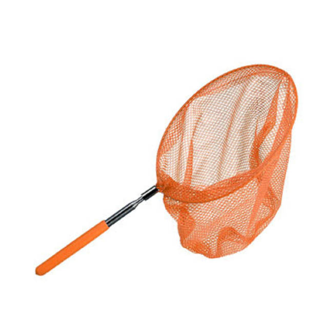 Vlindernet/insectennet - oranje - metaal - 38,5 tot 86 cm - Telescopisch - Vlindernetjes