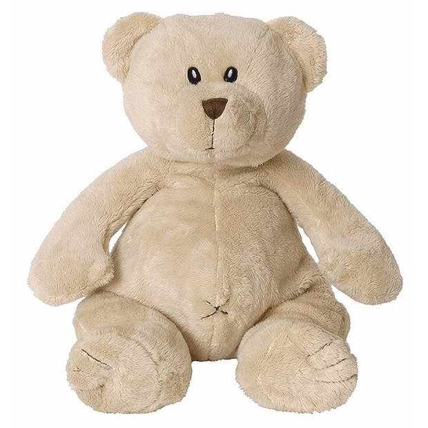 Verjaardag cadeau knuffelbeer 32 cm met XL Happy Birthday wenskaart - Knuffelberen