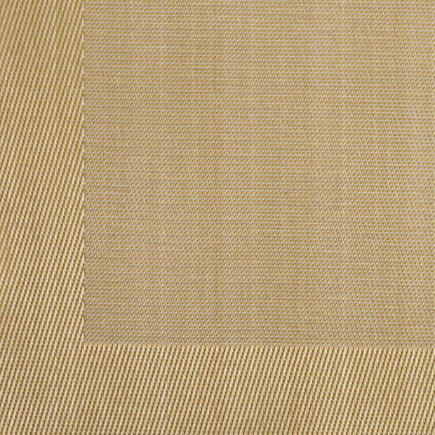Placemats Hampton - 6x - goud - PVC - 30 x 45 cm - Placemats
