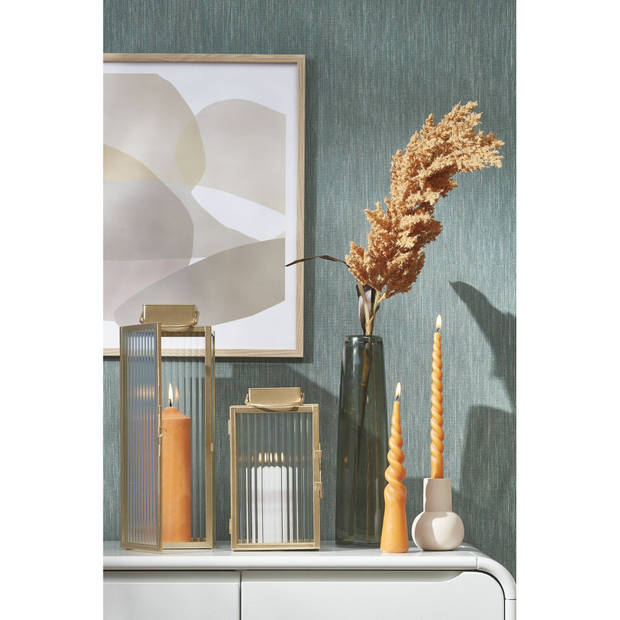 Mica Decorations pampasgras pluim losse steel/tak - terra bruin - 88 cm - decoratie kunst graspluimen - Kunsttakken