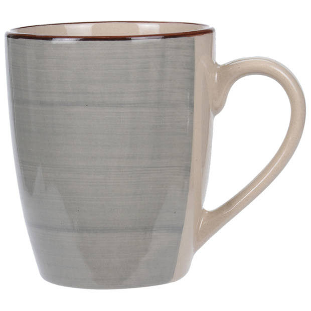Excellent Houseware koffie/thee mokkenA - 4x - aardewerk - 360 ml - Bekers
