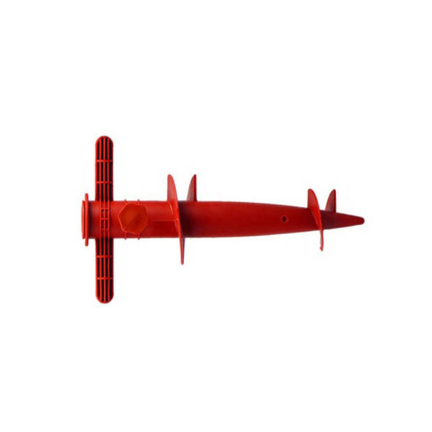 Parasolharing - rood - kunststof - D22-32 mm x H31 cm - Parasolvoeten