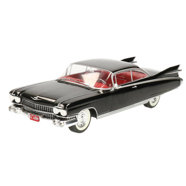 Modelauto/speelgoedauto Cadillac Eldorado 1959 zwart schaal 1:24/24 x 8 x 5 cm - Speelgoed auto's