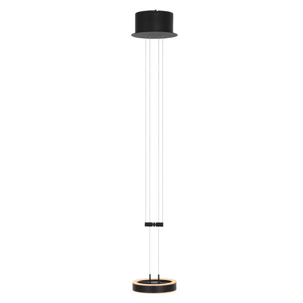 Steinhauer hanglamp Piola - zwart - metaal - 16 cm - ingebouwde LED-module - 3500ZW