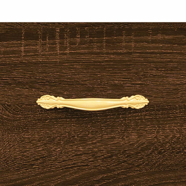 vidaXL Dressoir 69,5x34x90 cm bewerkt hout bruin eikenkleur