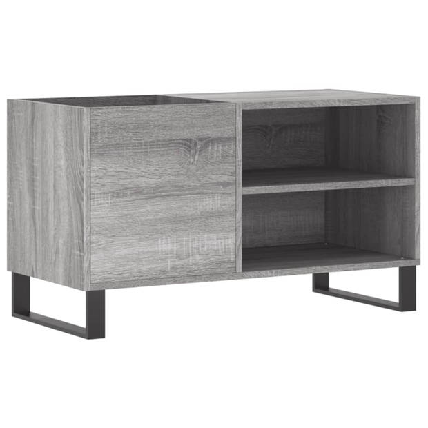 vidaXL Platenkast 85x38x48 cm bewerkt hout grijs sonoma eikenkleurig