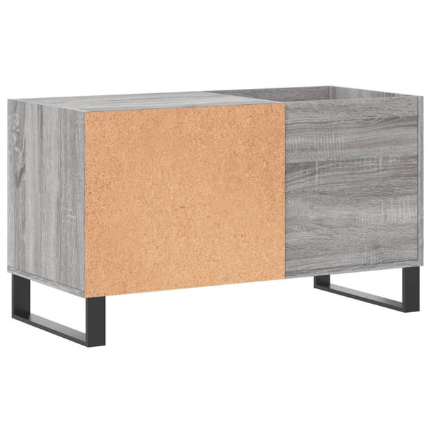 vidaXL Platenkast 85x38x48 cm bewerkt hout grijs sonoma eikenkleurig