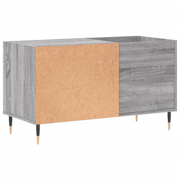 vidaXL Platenkast 85x38x48 cm bewerkt hout grijs sonoma eikenkleurig