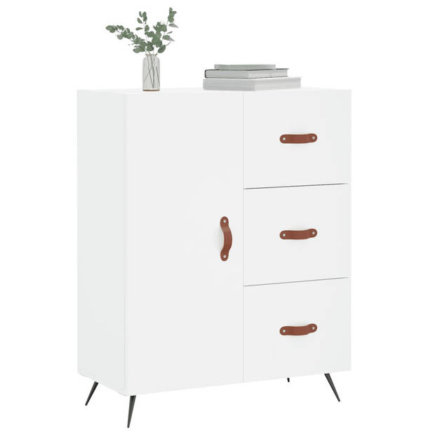 The Living Store Dressoir Scandinavisch - 69.5 x 34 x 90 cm - Wit