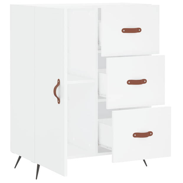 The Living Store Dressoir Scandinavisch - 69.5 x 34 x 90 cm - Wit