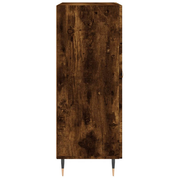 vidaXL Dressoir 69,5x34x90 cm bewerkt hout gerookt eikenkleurig