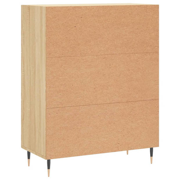 The Living Store Klassieke Dressoir - 69.5 x 34 x 90 cm - Sonoma Eiken