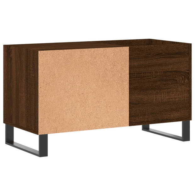 vidaXL Platenkast 85x38x48 cm bewerkt hout bruin eikenkleur