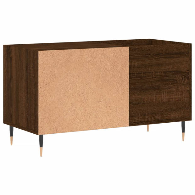 vidaXL Platenkast 85x38x48 cm bewerkt hout bruin eikenkleur