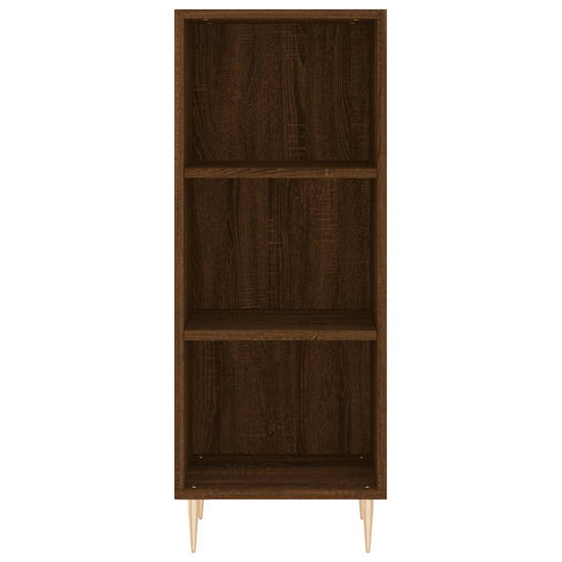 vidaXL Dressoir 34,5x32,5x90 cm bewerkt hout bruin eikenkleur