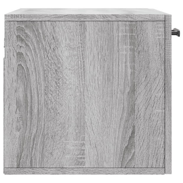 vidaXL Wandkast 60x36,5x35 cm bewerkt hout grijs sonoma eikenkleurig