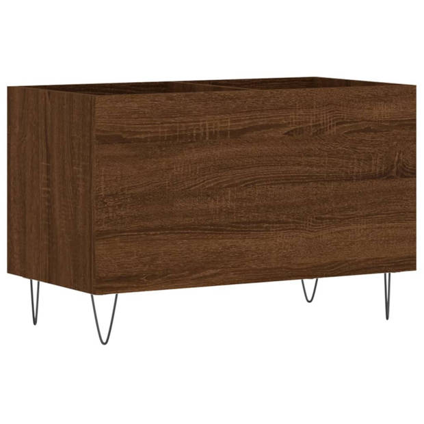 vidaXL Platenkast 74,5x38x48 cm bewerkt hout bruin eikenkleur