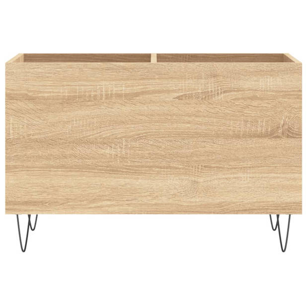 vidaXL Platenkast 74,5x38x48 cm bewerkt hout sonoma eikenkleurig