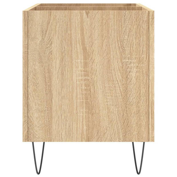 vidaXL Platenkast 74,5x38x48 cm bewerkt hout sonoma eikenkleurig