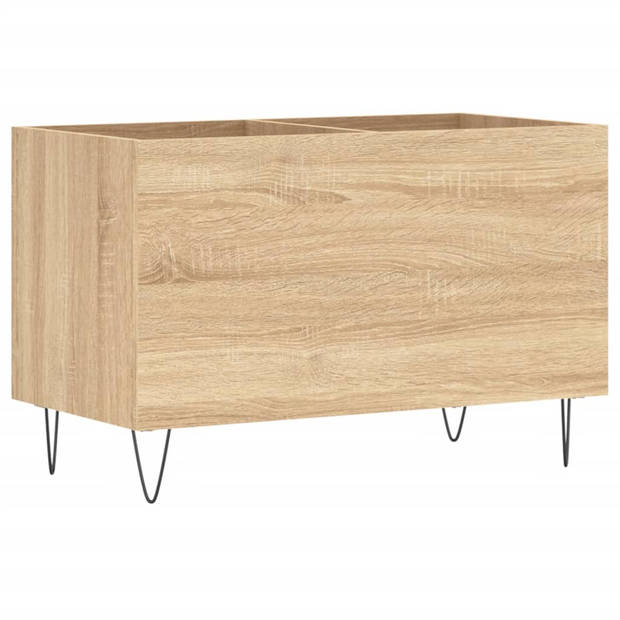 vidaXL Platenkast 74,5x38x48 cm bewerkt hout sonoma eikenkleurig