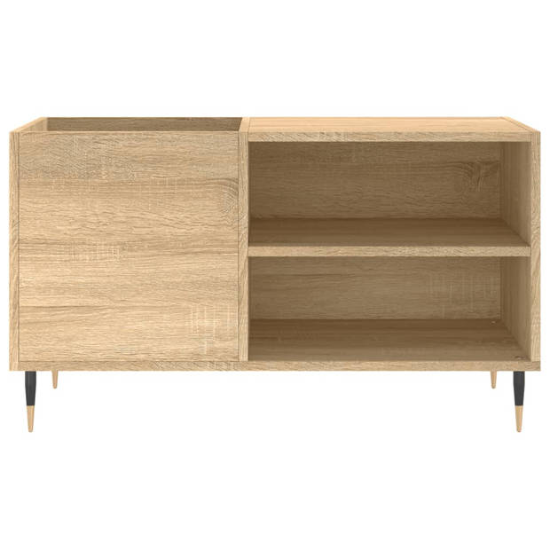 vidaXL Platenkast 85x38x48 cm bewerkt hout sonoma eikenkleurig