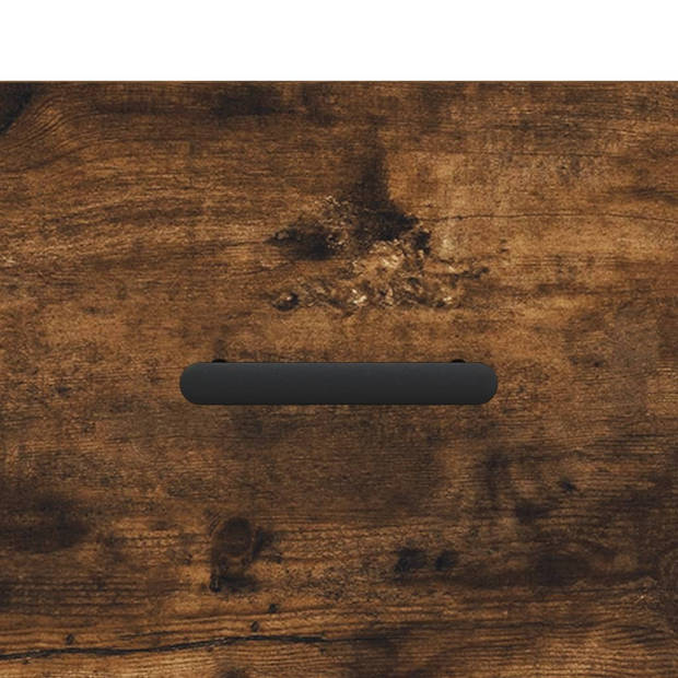 vidaXL Hoge kast 69,5x34x180 cm bewerkt hout gerookt eikenkleurig