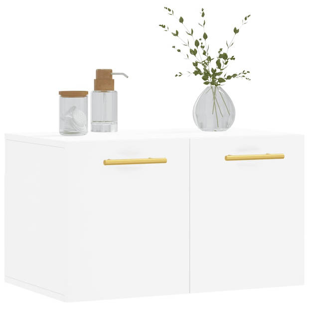 The Living Store Wandkast - Wandgemonteerd - 60 x 36.5 x 35 cm - Wit