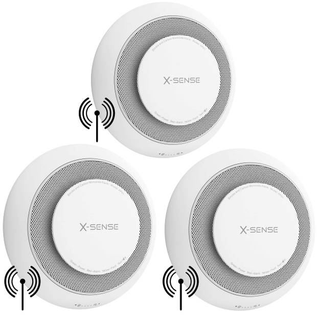 X-Sense XP01-W Koppelbare combimelder 3-pack