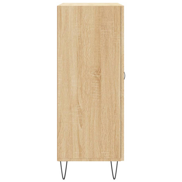 vidaXL Dressoir 69,5x34x90 cm bewerkt hout sonoma eikenkleurig