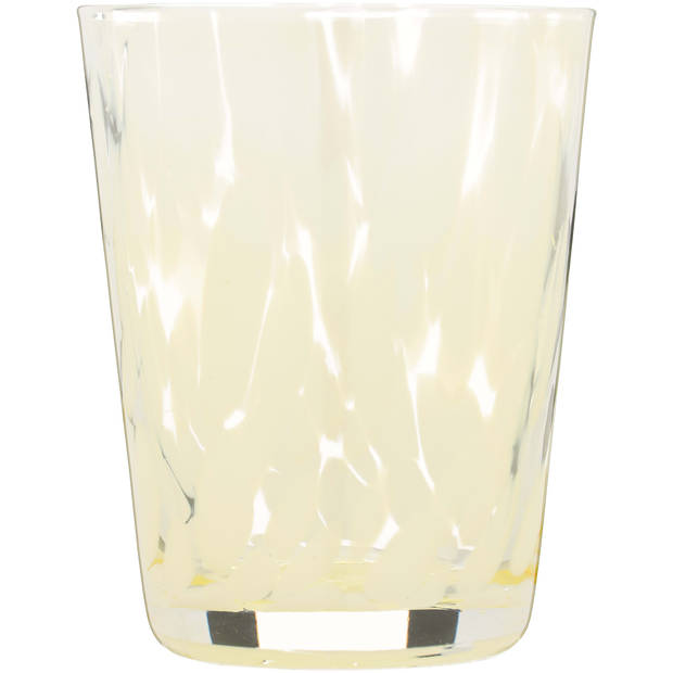 Blokker Soft Shades drinkglas tortoise geel - 36cl