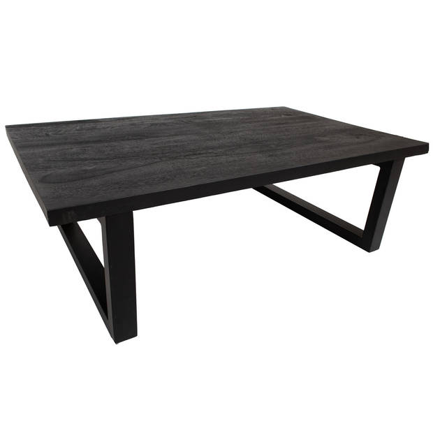 Giga Meubel - Salontafel Zwart - Mangohout - 120cm - Salontafel Martin