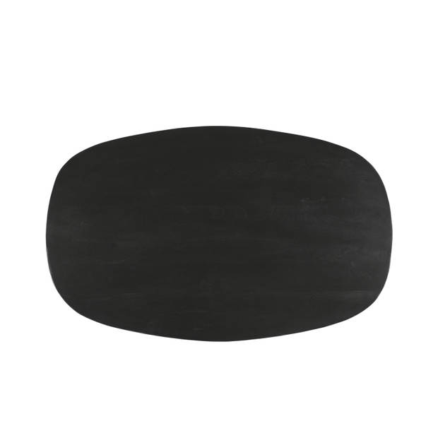 Livingfurn - Salontafel Jesper Black 120 - Mangohout / Gecoat Staal