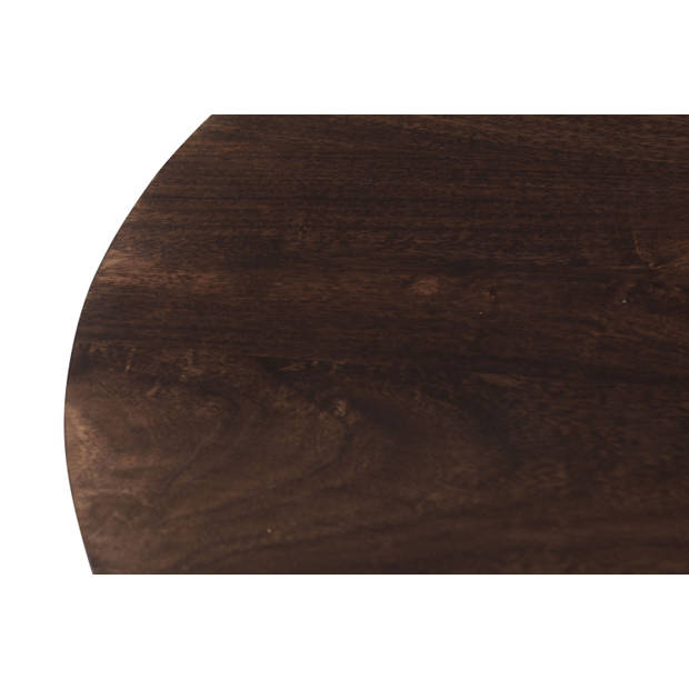 Livingfurn - Salontafel Salvator Walnut 80cm - Mangohout