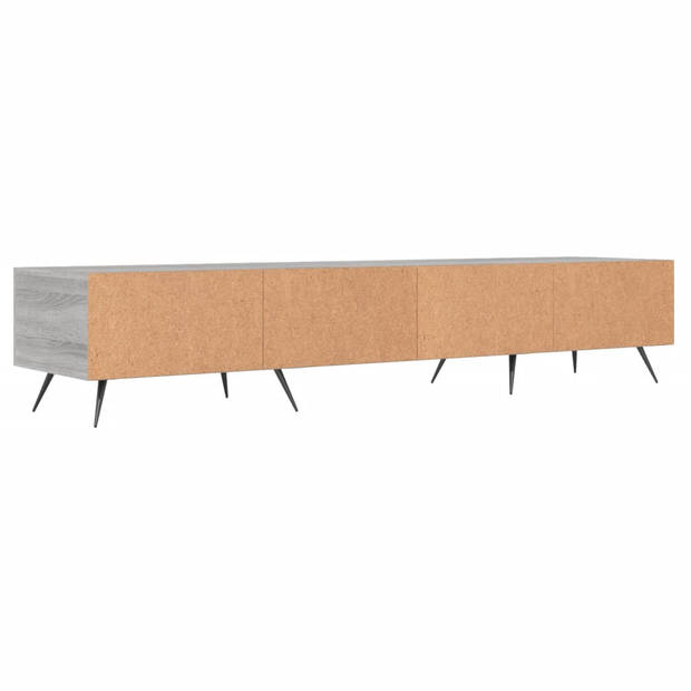 The Living Store Televisiekast - Middelpunt - TV-meubel 150x36x30cm - Stevig hout en ijzer