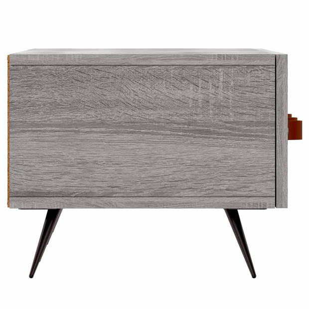 vidaXL Tv-meubel 150x36x30 cm bewerkt hout grijs sonoma eikenkleurig