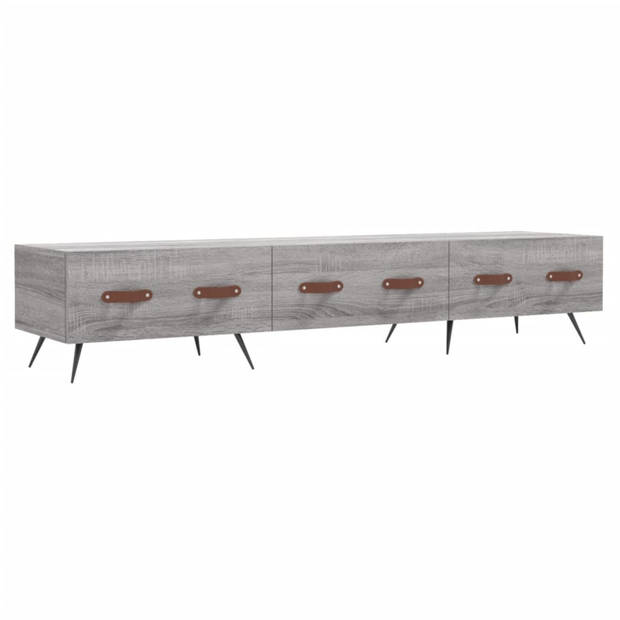 vidaXL Tv-meubel 150x36x30 cm bewerkt hout grijs sonoma eikenkleurig